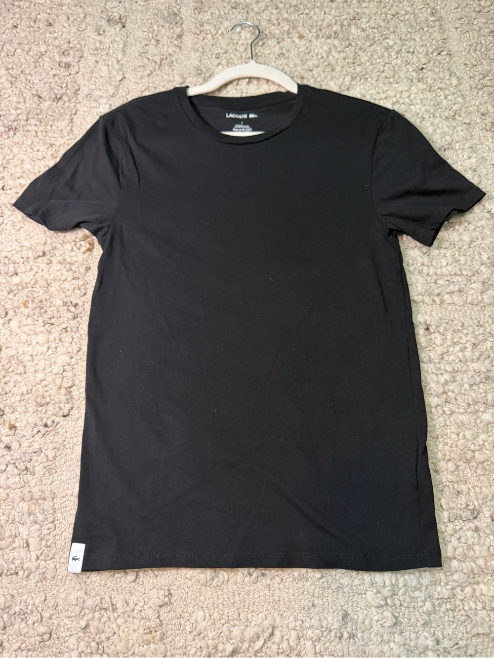 Lacoste Classic Black Crew Neck T-Shirt